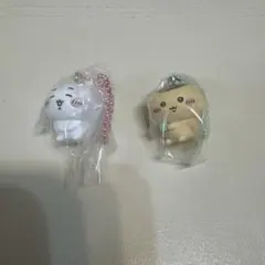 ちいかわ　くりまんじゅう2個セット　ちいかわビスケット　ボールチェーンマスコット