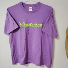 Supreme パープル Tシャツ Mサイズ