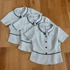 SELERY 半袖ブラウス 11号 3枚セット　事務服のサムネイル