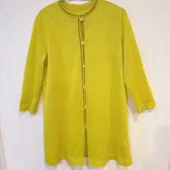 DANAPARIS イエロー クルーネック カーディガン 長袖のサムネイル