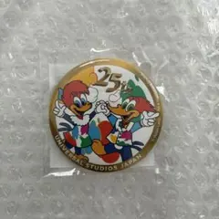 ユニバーサル・スタジオ・ジャパン 25周年缶バッジウッディウッドペッカー ユニバ