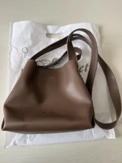 レディース 合皮ショルダーバッグ ブラウン 茶