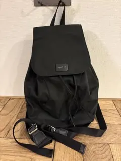 agnes b. アニエスベー リュック ナイロン 黒 A4可 レザー - メルカリ