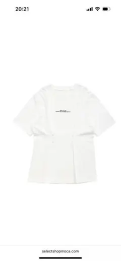 セレクトモカ　ホワイト プリント 半袖Tシャツ