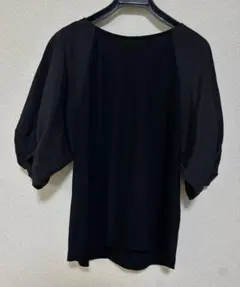 グリーンレーベル　ブラックブラウス Freeサイズのサムネイル