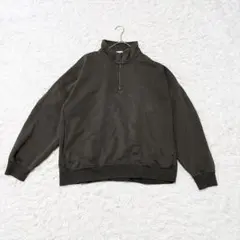 GU【XL】トレーナー スウェット ハーフジッパー 大きいサイズ ゆるだぼ