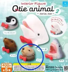 Qtie animal ～series Sea～2 ラッコ ガチャガチャ 海