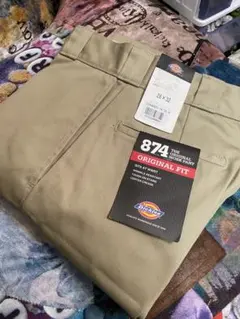 新品Dickies 874 チノパン 28x32 ワークパンツ ベージュ S