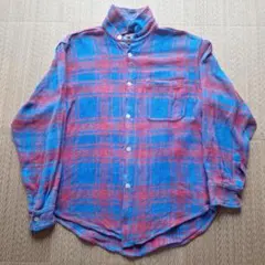 True Grit 厚手シャツ Mサイズ 青赤チェック