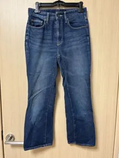 GU ダークブルー ブーツカット デニムのサムネイル