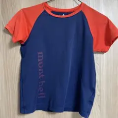 mont-bell ネイビー/レッド Tシャツ　キッズ　130