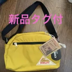 新品タグ付き　KELTY ショルダーバッグ イエロー　CORDURAナイロンのサムネイル