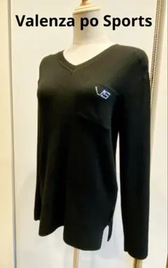 バレンザスポーツブラック Vネック ニット