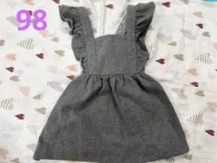 ☆ZARA ニット エプロンワンピース☆98