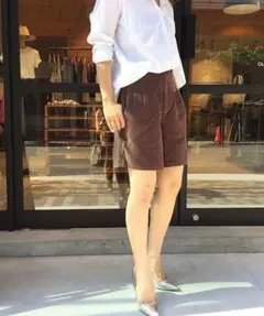 【TODAYFUL】コーデュロイハーフパンツ