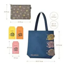 LISA LARSONハリネズミ3兄弟トートバッグ