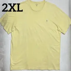 POLO ラルフローレン ワンポイントTシャツ クリームイエロー2XL
