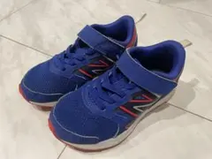New Balance キッズ スニーカー 青/赤 ベルクロ