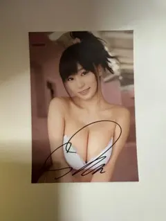 HIT'S/高橋凛～艶麗～ 直筆サイン入りオフショットワイドチェキ 白水着