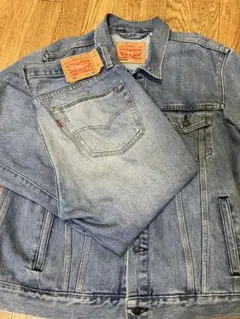 Levi's デニムジャケット デニム セットアップXSサイズ 501 Levi's デニムセットアップ 501 デニムジャケット Amazon.co.jp