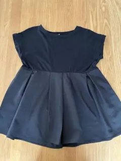 coca フレンチスリーブ フレアチュニック M 黒