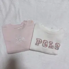 ロゴトレーナー　80cm ベビー服　プティマイン Lee POLO