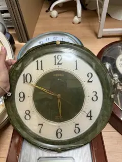 SEIKO KS236M 電波 掛時計 グリーン