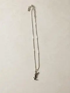 YSL イヴサンローラン シルバーカラー 太い 太め ネックレス 最大幅約 
