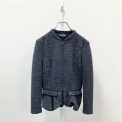 5i12 EMPORIO ARMANI ジップアップ ウールジャケット 女性服のサムネイル