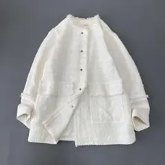 極美品✨ IENA イエナ マリンツイードジャケット ノーカラー フォーマル