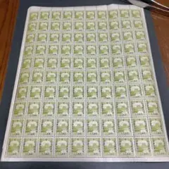 銭単位切手 (極美品) 満洲国切手 普通切手6分 100面シート - メルカリ