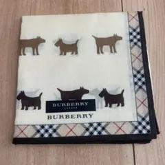 BURBERRY 犬柄 ハンカチ