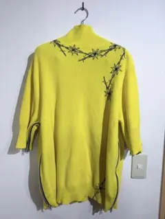 sacai 19ss Dr.woo 刺繍半袖コットンニット サイドジップのサムネイル