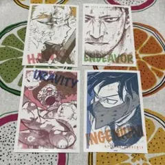 ヒロアカ　原画展　ワンシーンカードコレクション　4点