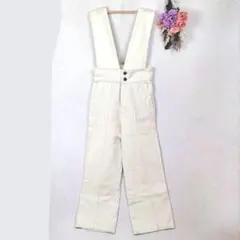 apretro　２WAY　アソートロンパース　サロペット　ワイドパンツ　生成り