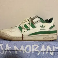 adidas Forum Low ホワイト グリーン スニーカーのサムネイル