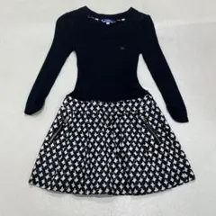 BURBERRY BLUE LABEL コットン ニット ワンピース