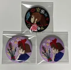 ジブリ　刺繍ブローチ