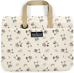 【新品】 ポチャッコ レッスンバッグ KIDS トートバッグ 大きめ クリーム色