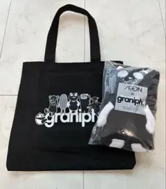 グラニフ　ブラックフライデー　イオン　トートバッグ➕ぬいぐるみブランケット