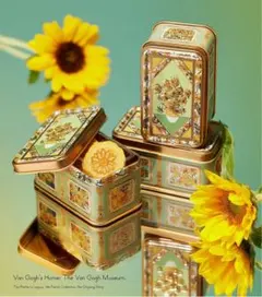 ゴッホ展　ひまわり缶　青山デカーポ　ゴッホ缶