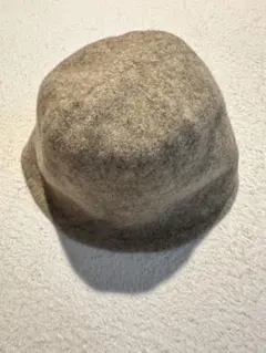 バケットハット ベージュ 無地 シンプル カジュアル ウール