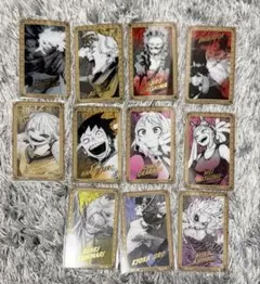 ヒロアカ　原画展　箔押しクリアカード　11枚セット