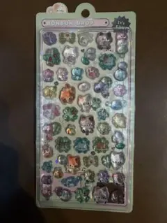 ボンボンドロップシール　ねこねこ