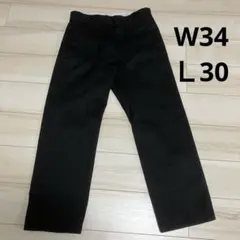 Dickies ブラック ワークパンツ　34/30