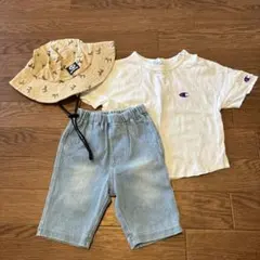 Champion Tシャツ　ハーフパンツ　帽子　3点セット 80サイズ