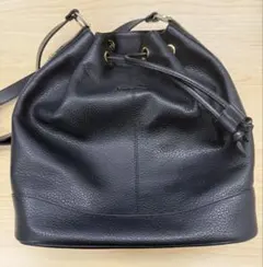 【美品】バーバリー　ショルダーバッグ　ノバチェック　ホースロゴ　レザー　黒