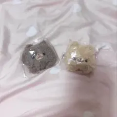 ポメラニアンもち　きなこ　くろみつ　ふわふわぬいぐるみ　ぬいぐるみクリップ