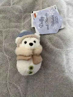 ダッフィー 雪だるまのぬいぐるみチャーム シークレットオブスノーウィーデイ