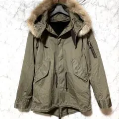 TKMIXPICE ﻿ ミリタリージャケット　Y2K モッズコート　ファー　M